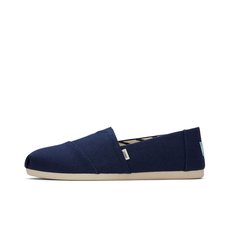 Toms Womens Alpargata Recycled Cotton Canvas Slip On 10017712 Navy