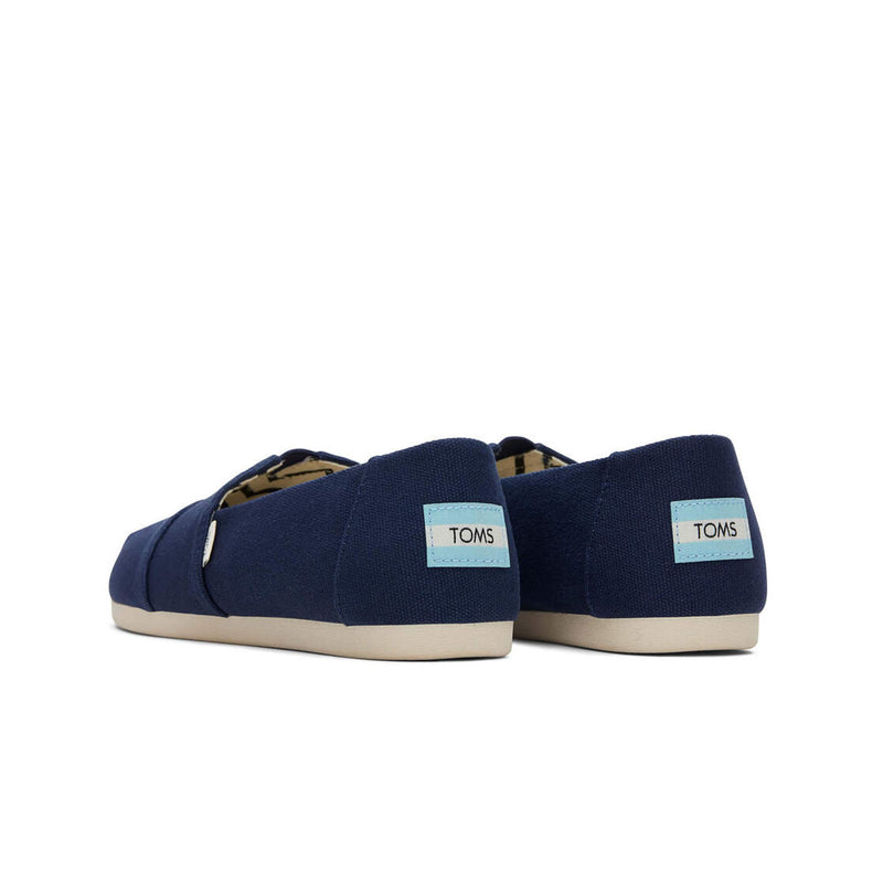 Toms Womens Alpargata Recycled Cotton Canvas Slip On 10017712 Navy