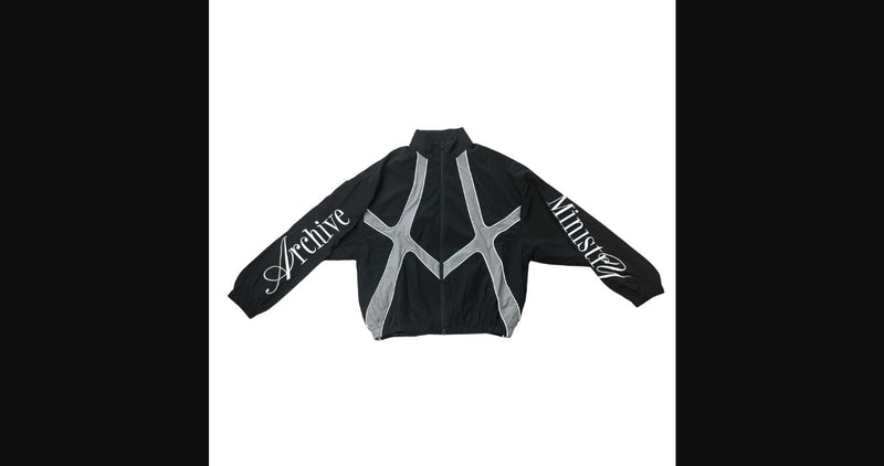 Archive Ministry Mens Tron 3M Piping Track Jacket 101-0086 Black - Premium Lounge NY