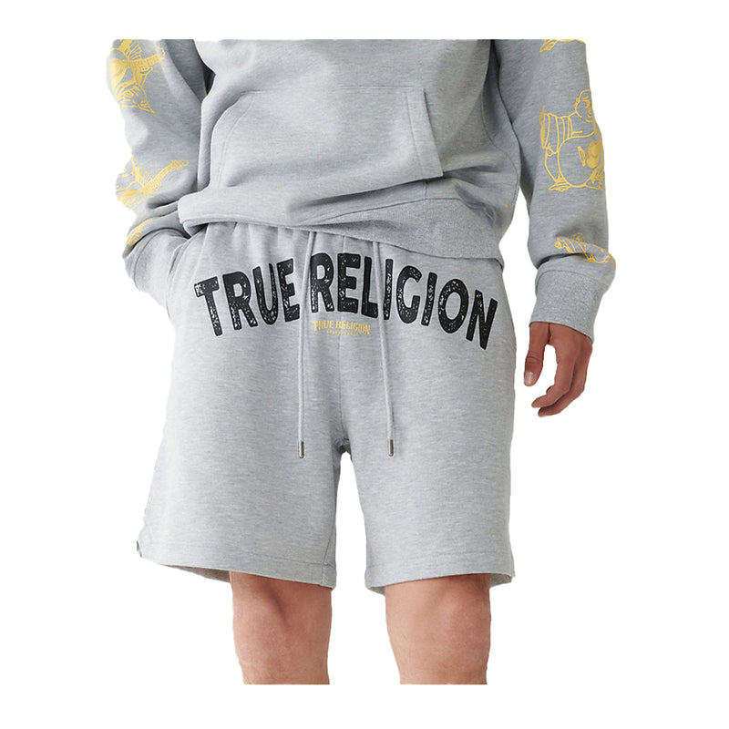 True Religion Mens Utopia Bball Shorts 106971-1501 Heather Grey