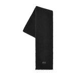 UGG Womens Fluff Scalloped Scarf 101021-BLK Black