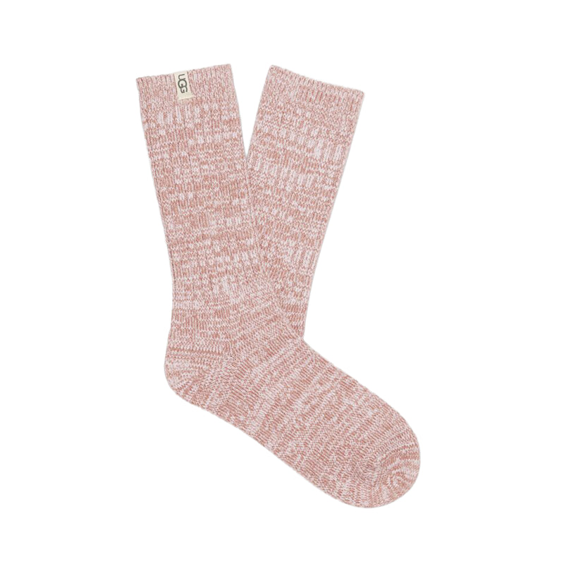 UGG Womens Rib Knit Slouchy Crew Socks 1014832-DUS Dusk