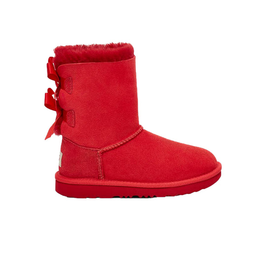 UGG Kids Bailey Bow II Boots 101739K-SBR Samba Red