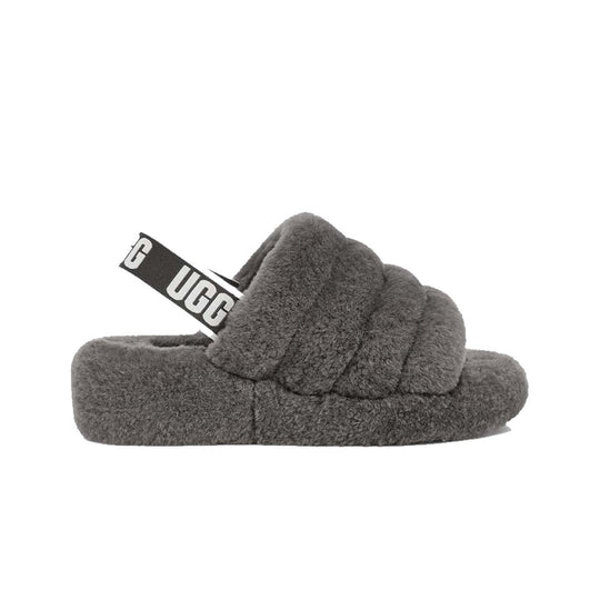 UGG Womens Fluff Yeah Slippers 1095119-CHRC Charcoal