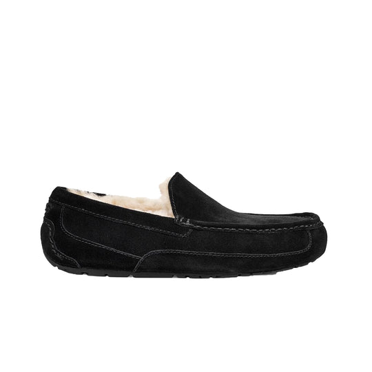 UGG Mens Ascot Slippers 1101110-BLK Black Wide