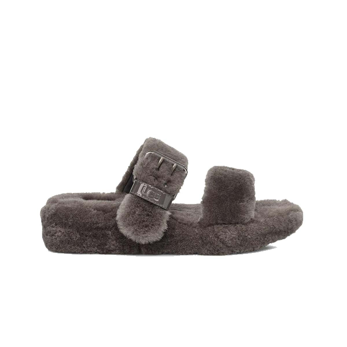 UGG Womens Fuzz Yeah Slippers 1104662-CHRC Charcoal– Premium Lounge NY