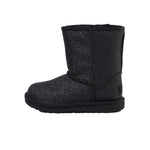 UGG Kids Classic Short II Glitter Boots 1111852K-BLK Black