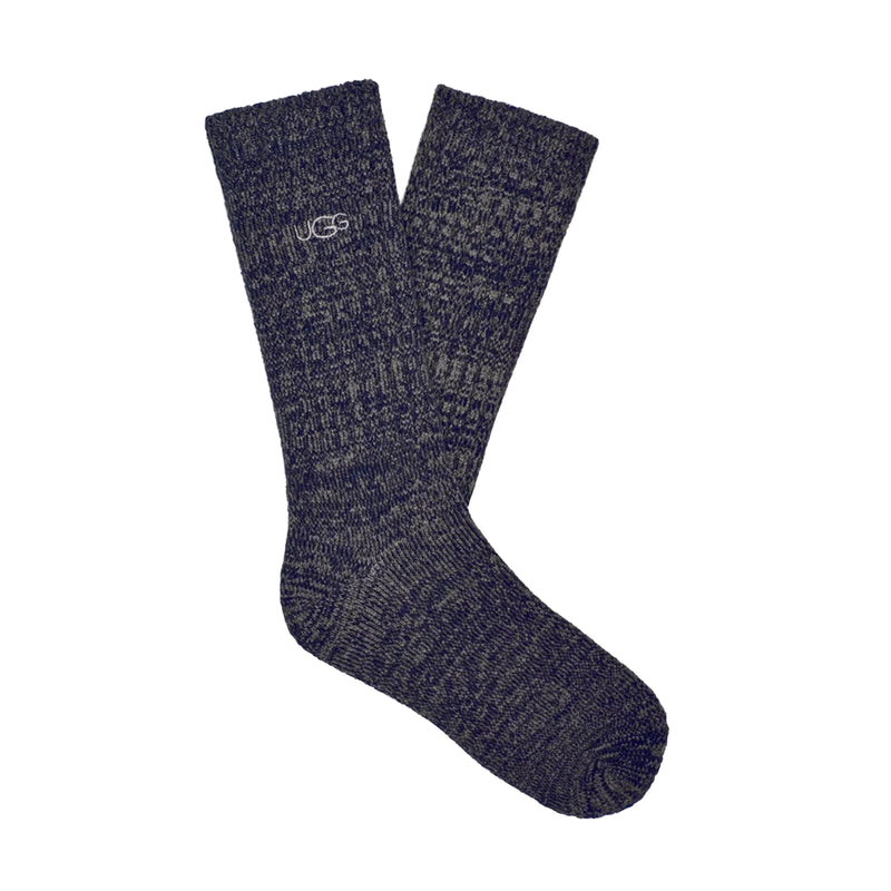 UGG Mens Trey Rib Knit Crew Socks 1115893-NAVY Navy
