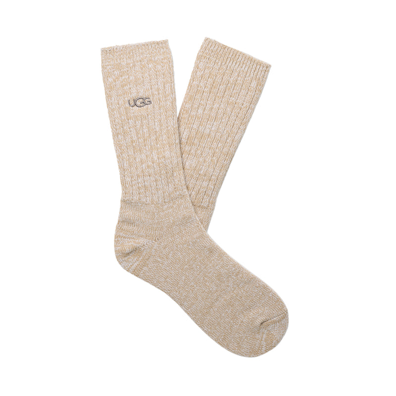 UGG Mens Trey Rib Knit Crew Socks 1115893-WPPP White Pepper