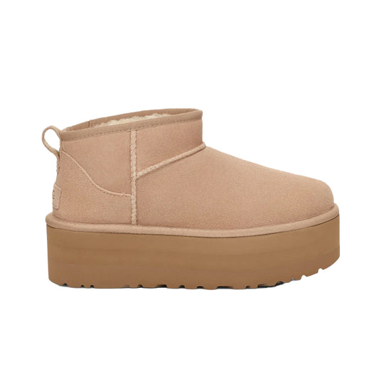 UGG Womens Classic Ultra Mini Platform Boots 1135092-SAN Sand