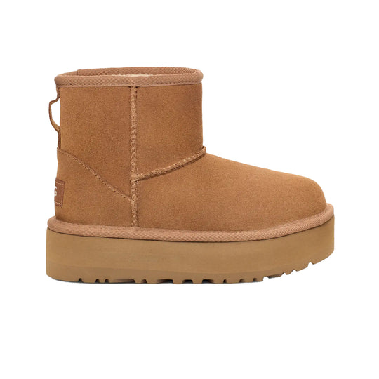 UGG Kids Classic Mini Platform Boots 1143700K-CHE Chestnut