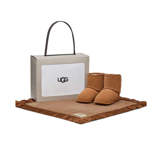 UGG Infants Classic Boots And Lovely Blanket 1157707I-CHE Chestnut