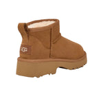 UGG Kids Classic Ultra Mini New Heights Boots 1157732K-CHE Chestnut