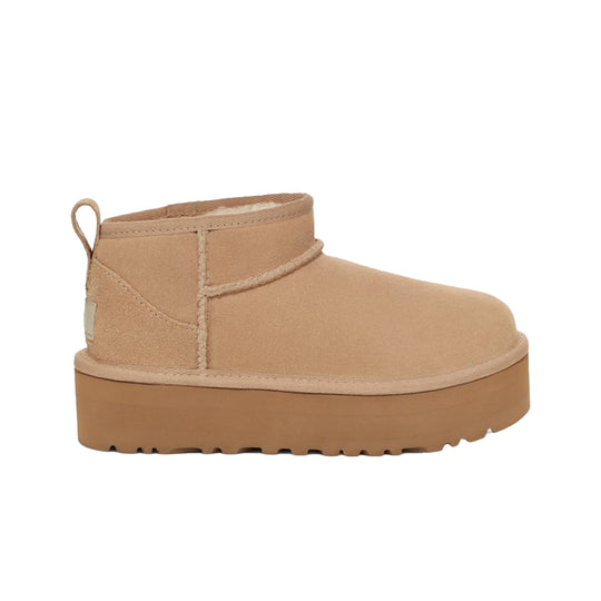 UGG Kids Classic Ultra Mini Platform Boots 1157791K-SAN Sand