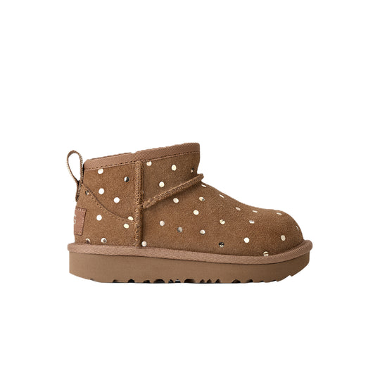 UGG Toddlers Classic Ultra Mini Shiny Dots Boots 1180422T-CHE Chestnut
