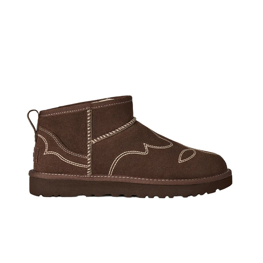UGG Womens Classic Ultra Mini Western Boots 1180628-BCDR Burnt Cedar