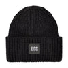 UGG Womens Chunky Rib Logo Beanie 20061-BLK Black