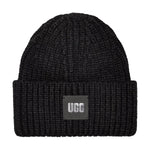 UGG Womens Chunky Rib Logo Beanie 20061-BLK Black