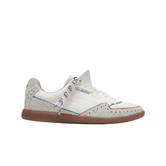 Valabasas Mens Able Lifestyle Sneakers VLBS-ABLE-100 Creme/Red/Blue