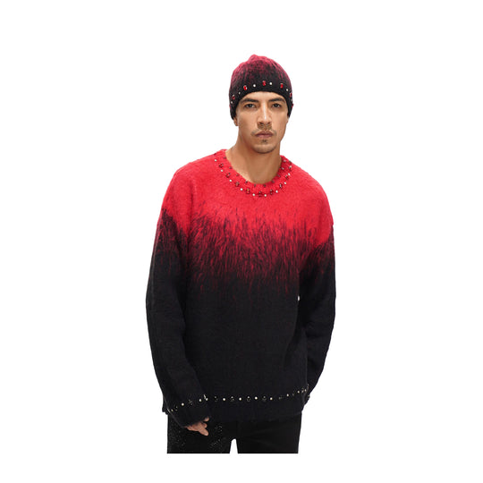 Valabasas Mens Arranged Sweatshirt VLBS-VCR1-1005-RD Red