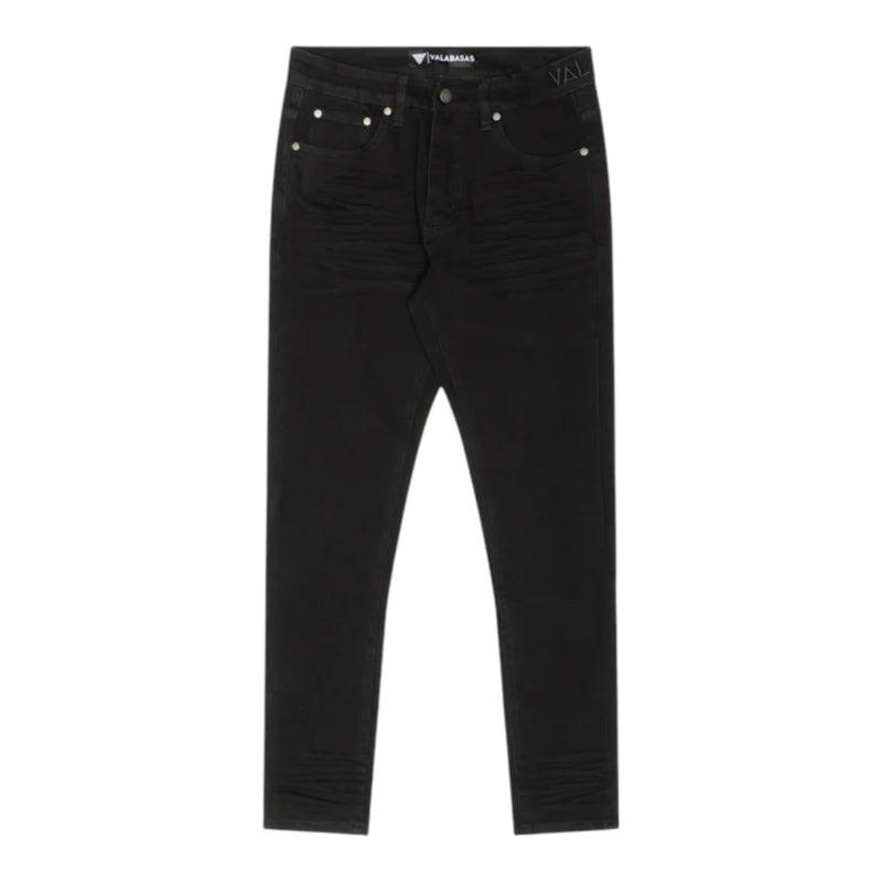Valabasas Mens Mr. 4 Way Stretch Slim Fit Jeans VLBS-VJ1-1004 Jet Black