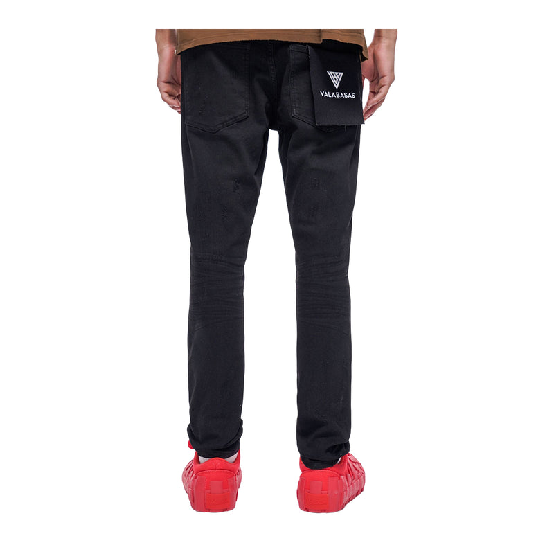 Valabasas Mens Collage Skinny Fit Jeans VLBS-VJ1-1011 Grey Vintage Was ...