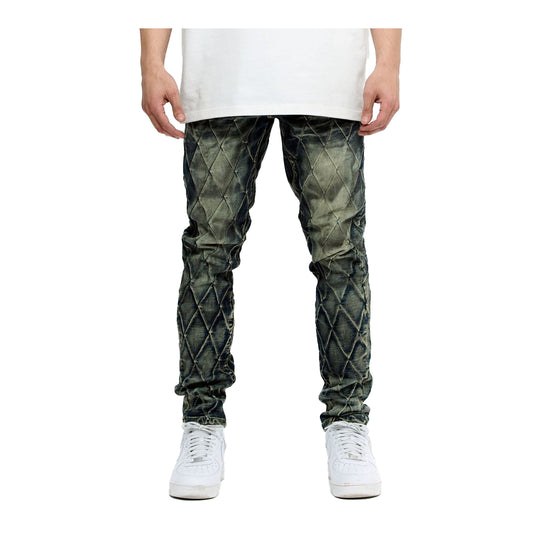 Valabasas Mens Drift Skinny Fit Jeans VLBS-VJ2-1025 Blue Vintage