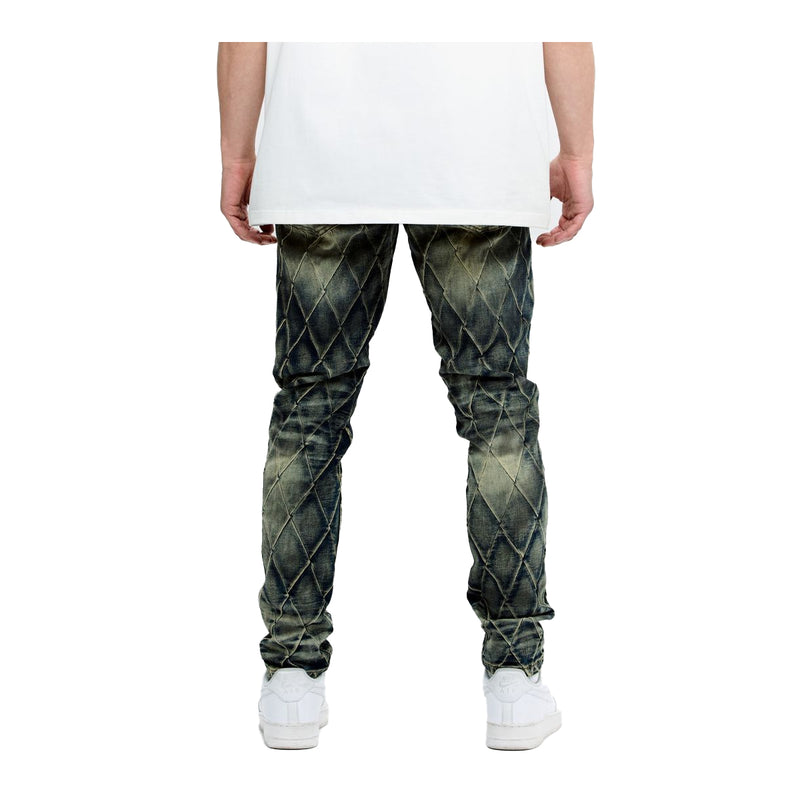 Valabasas Mens Drift Skinny Fit Jeans VLBS-VJ2-1025 Blue Vintage