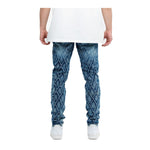 Valabasas Mens Drift Skinny Fit Jeans VLBS-VJ2-1025 Blue Washed