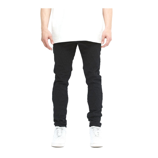 Valabasas Mens Drift Skinny Fit Jeans VLBS-VJ2-1025 Jet Black