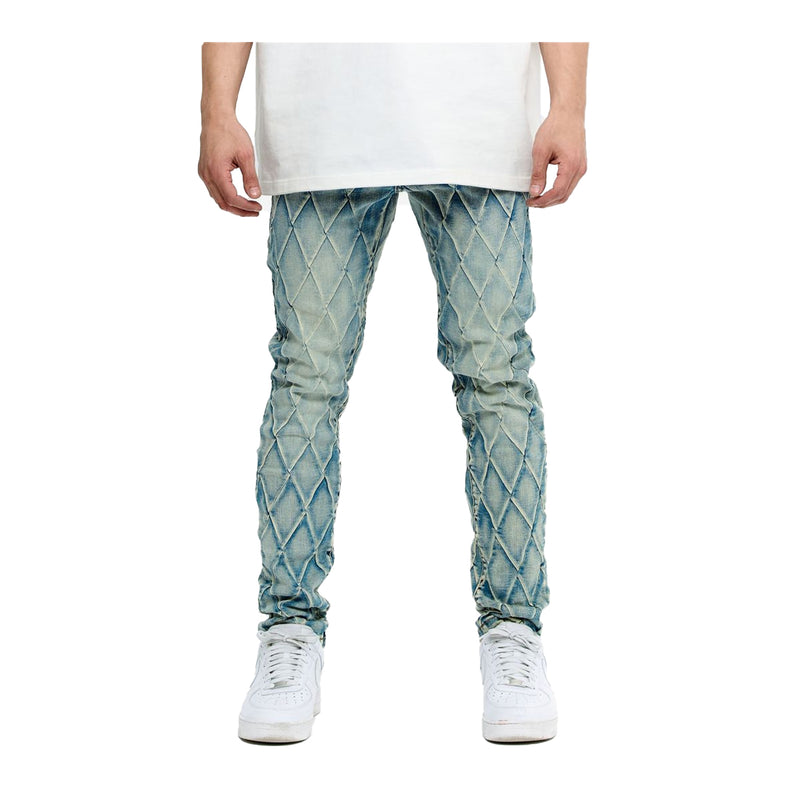 Valabasas Mens Drift Skinny Fit Jeans VLBS-VJ2-1025-LT. VNTG BLU Light Vintage Blue