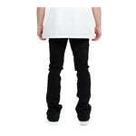 Valabasas Mens Tire Stacked Jeans VLBS-VJ3-1002 Jet Black