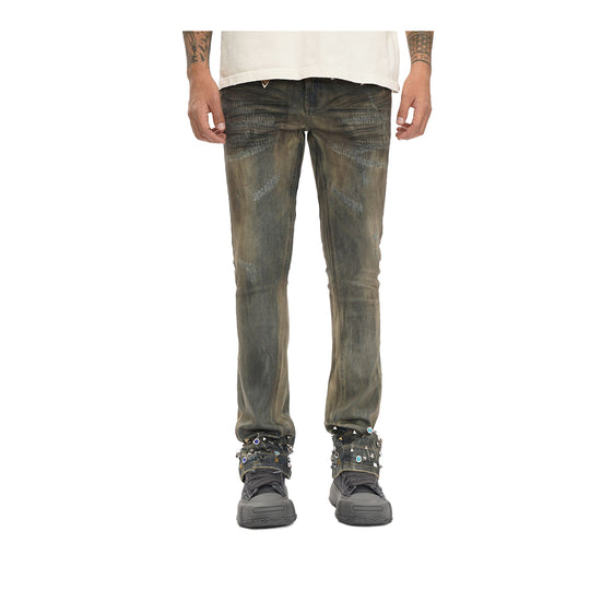 Valabasas Mens Ion Stacked Jeans VLBS-VJ3-1058-LDVWX Lt.Dt.Vin. Wash Wax