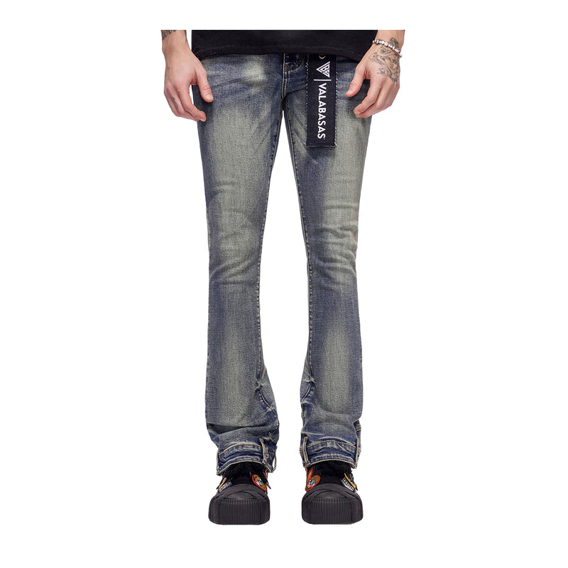 Valabasas Mens Hikari Stacked Jeans VLBS-VJ3-1126 Blue Washed