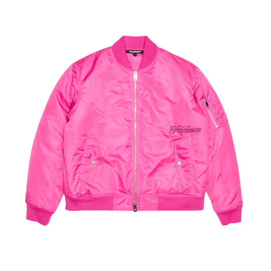 Valabasas Mens First Class Bomber Jacket VLBS-VJK6-1001 Fuschia