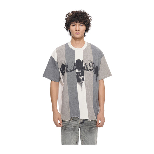 Valabasas Mens Vanish Crew Neck T-Shirt VLBS-VT1-1051-GRY Grey