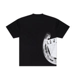 Valabasas Mens Lucky Crew Neck T-Shirt VLBS-VT4-1010 Jet Black