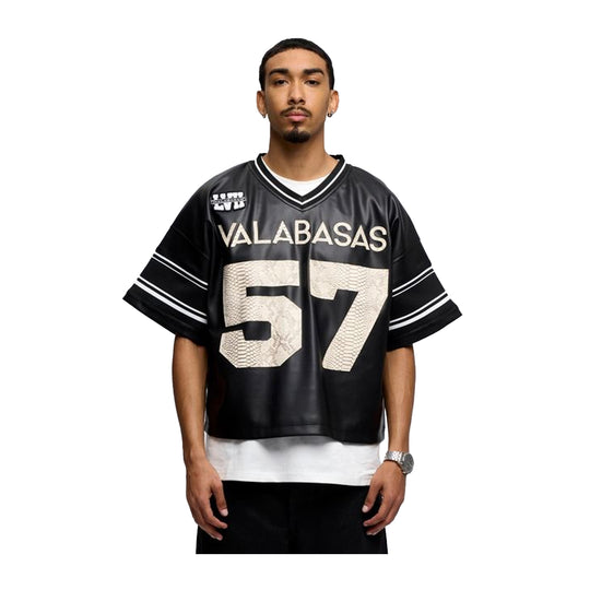 Valabasas Mens Raid Football Jersey VLBS-VT4-1032 Black