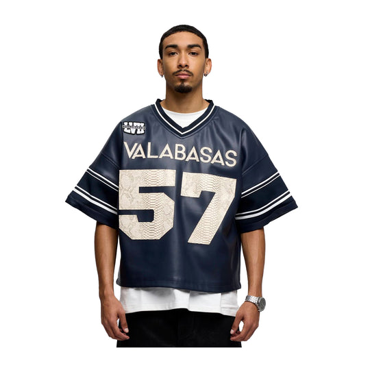 Valabasas Mens Raid Football Jersey VLBS-VT4-1032 Navy