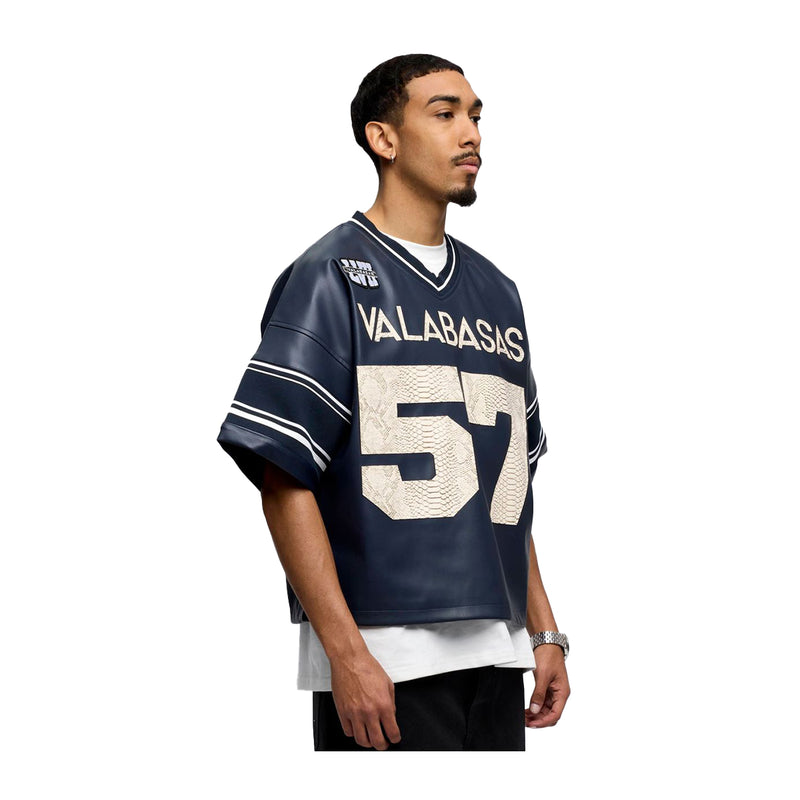 Valabasas Mens Raid Football Jersey VLBS-VT4-1032 Navy