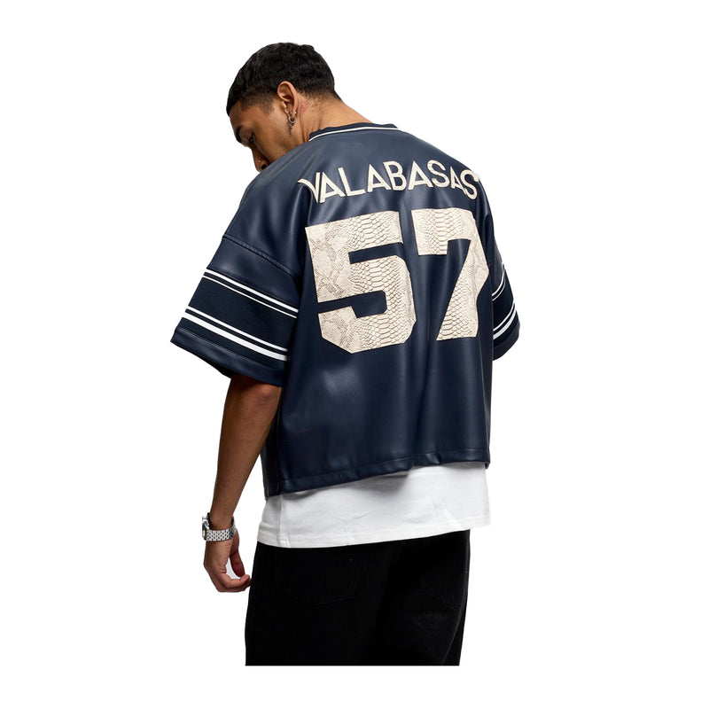 Valabasas Mens Raid Football Jersey VLBS-VT4-1032 Navy