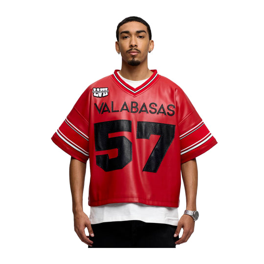 Valabasas Mens Raid Football Jersey VLBS-VT4-1032 Red