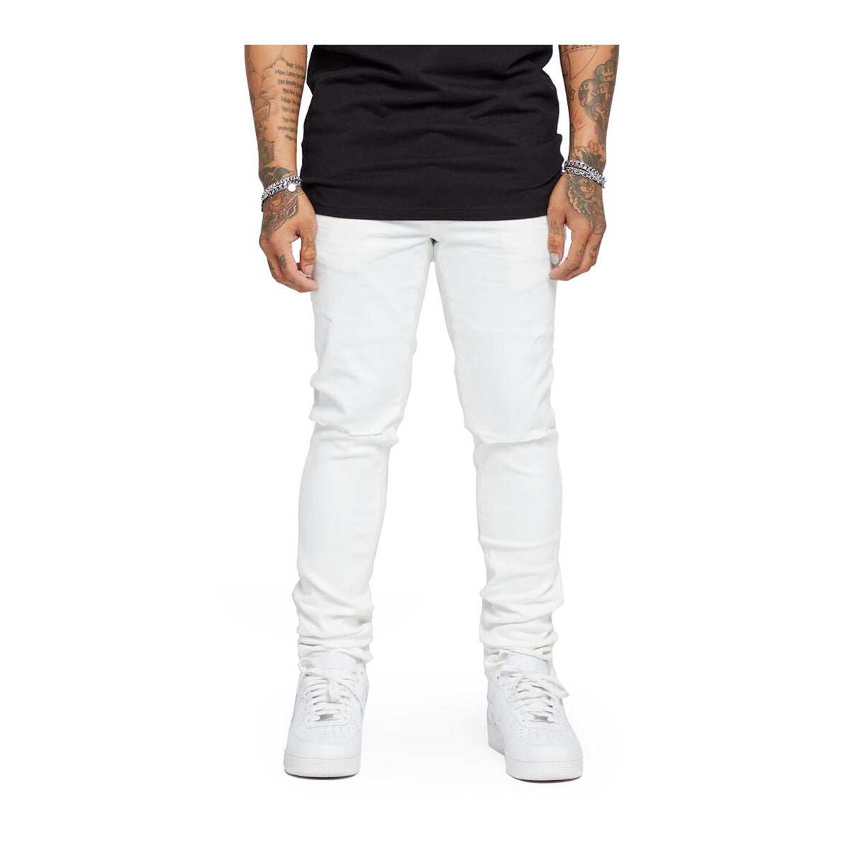 VALABASAS ホワイト　28 ZERO” FLARE JEAN WHITE STACKED – Valabasas