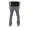 Valabasas Mens Mr. Extendo Super Stacked Skinny Fit Jeans VLBS2321 Lt. Grey Washed