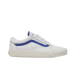 Vans Unisex Old Skool Skateboarding Shoes VN0007NTZ5D Leather White/Blue