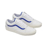 Vans Unisex Old Skool Skateboarding Shoes VN0007NTZ5D Leather White/Blue