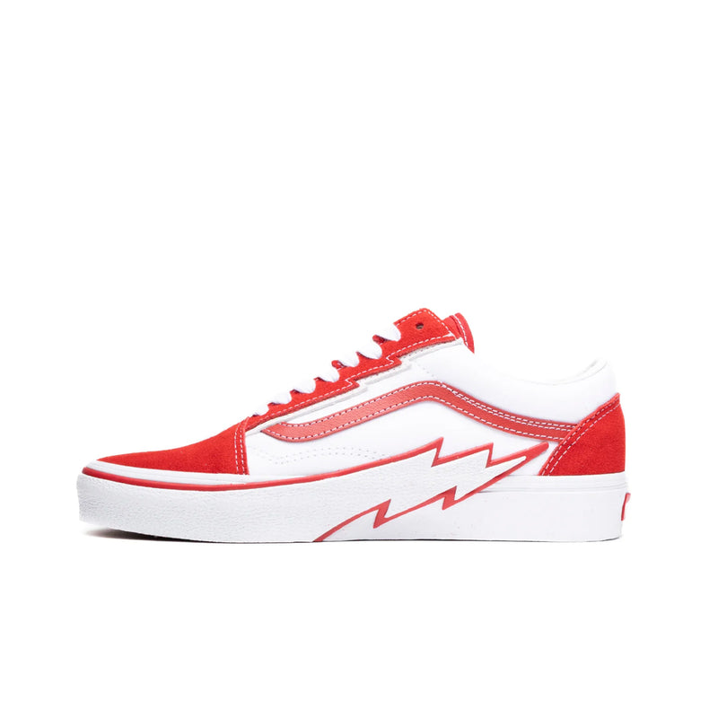 Vans Unisex Bolt 2-Tone Old Skool Skateboarding Shoes VN0009Q56RT Red/True White