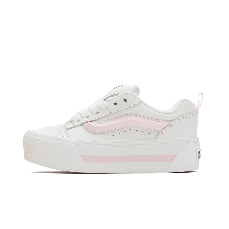 Vans Unisex Knu Stack Skateboarding Shoes VN000CP6YL7 Smarten Up White/Pink