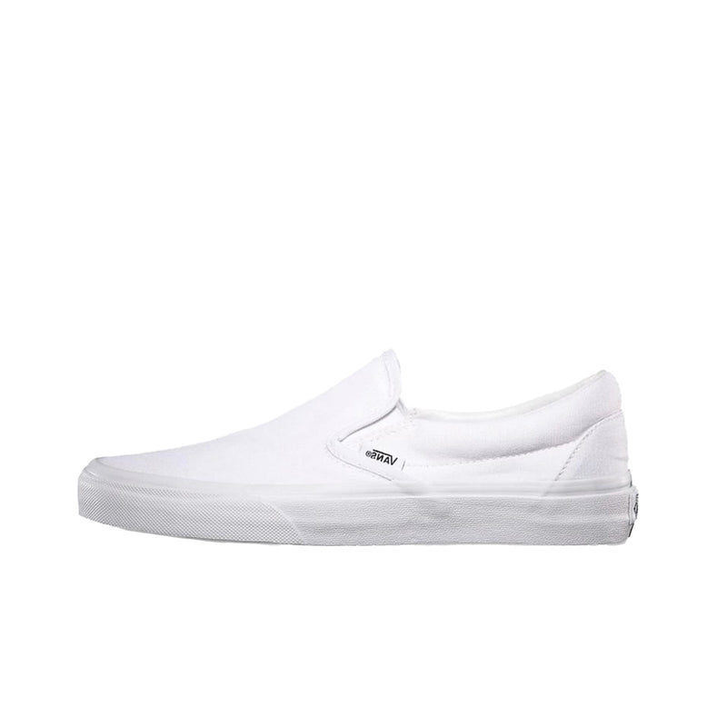 Vans Classic Slip-On Shoes, Men's, M8.5/W10, White/White