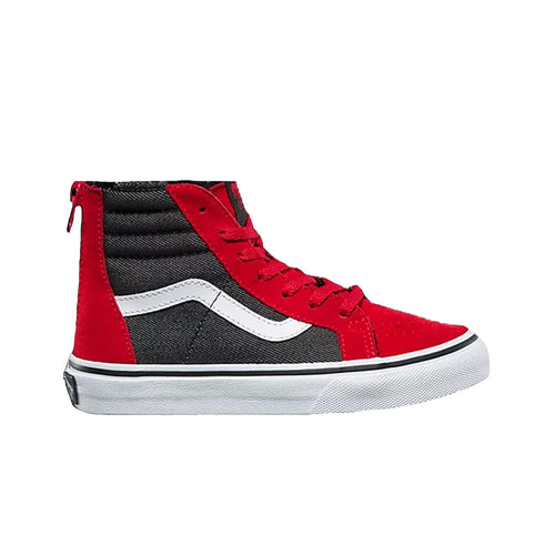 Vans Unisex Sk8-Hi Skateboarding Shoes VN0A3276Q6W 
Racing Red/Black Denim